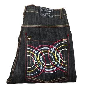 Rare Xquisite Embroidered Jeans Size 36